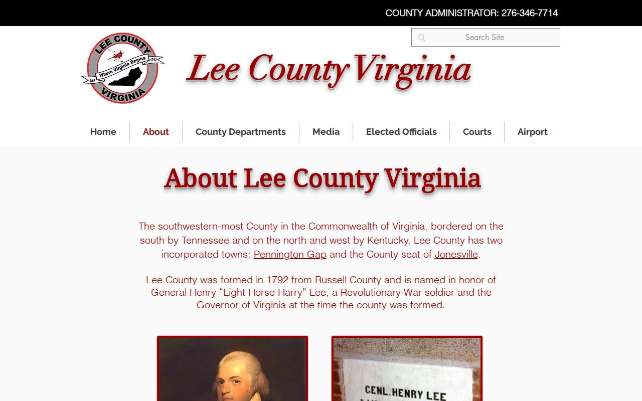 Lee County setting for criminal record offices and courthouse access